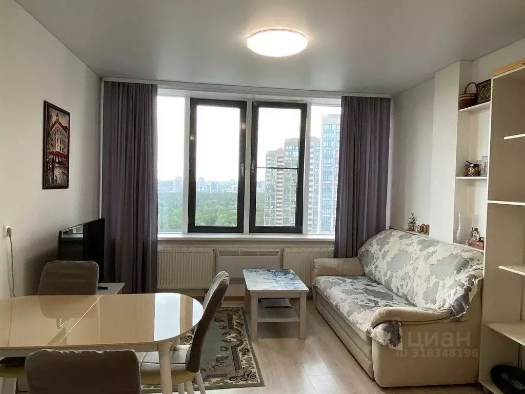 Квартира, 1 комната, 49.4 м - Фото 0