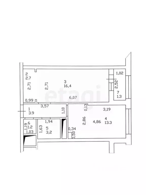 1-к кв. Татарстан, Казань Чистопольская ул., 61а (40.7 м) - Фото 2
