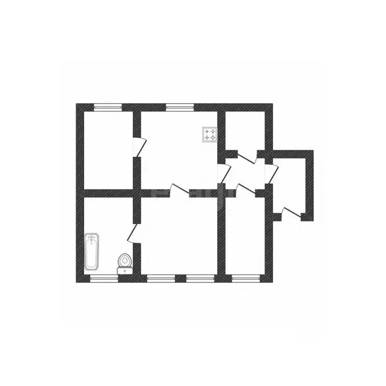 Дом в Белгородская область, Валуйки ул. Москвича, 32 (36 м) - Фото 2