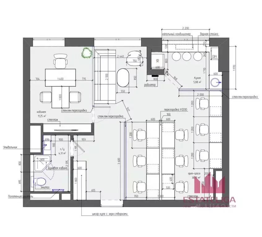 Офис в Москва Ленинградский просп., 35С2 (60 м) - Фото 2