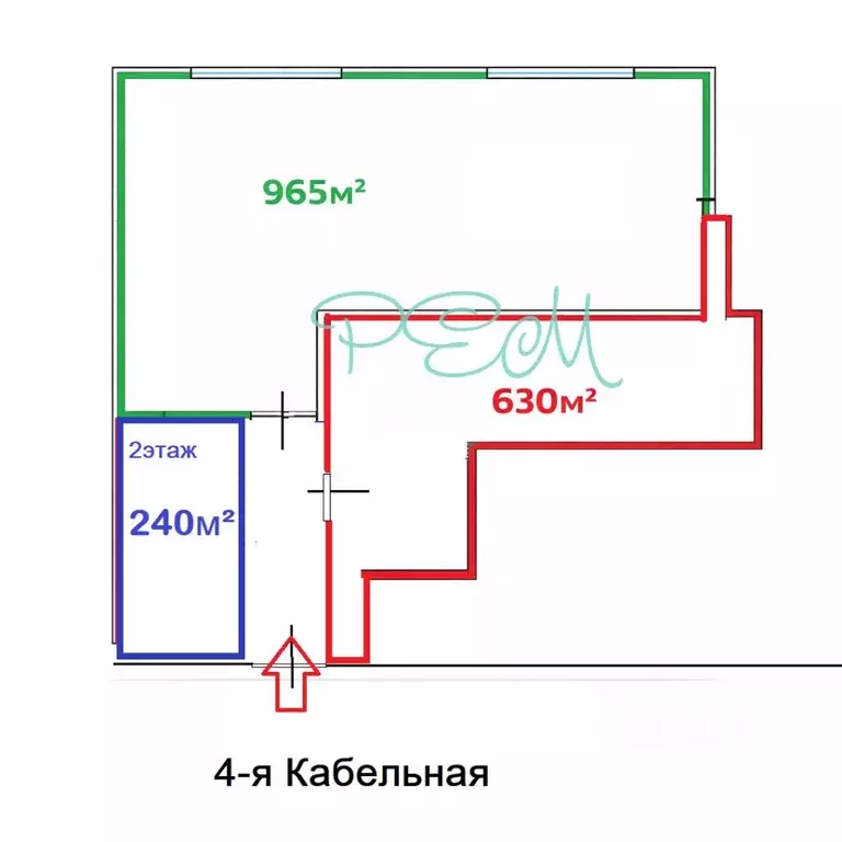 Склад в Москва 4-я Кабельная ул., 2С1 (630 м) - Фото 2