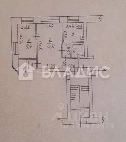 2-к кв. Владимирская область, Лакинск г. Собинский муниципальный ... - Фото 2