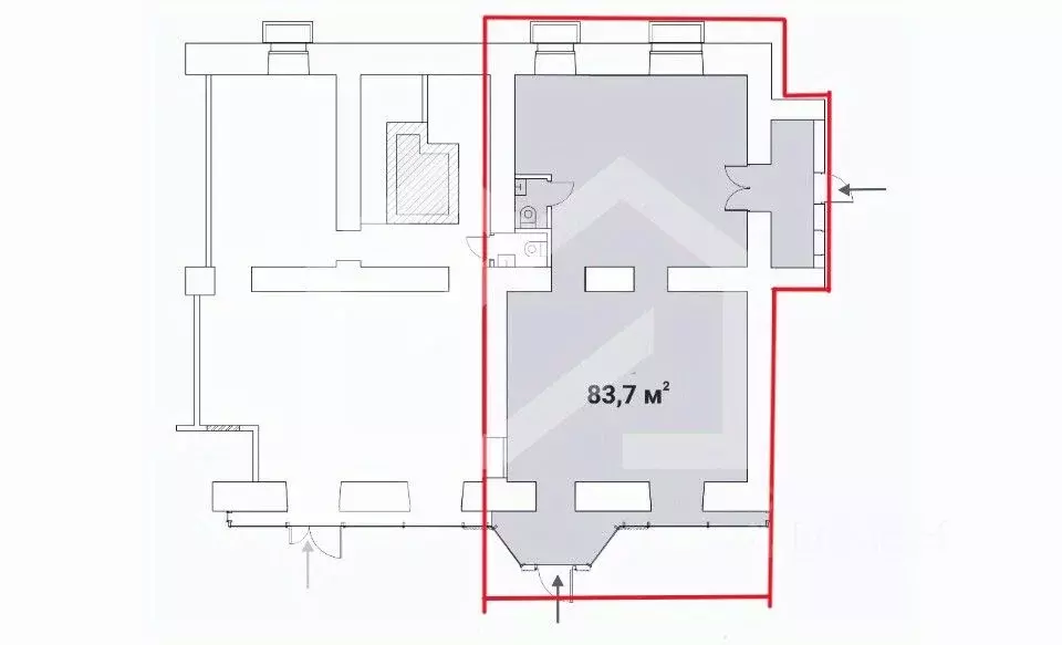 Помещение свободного назначения в Москва Брянская ул., 12 (84 м) - Фото 2