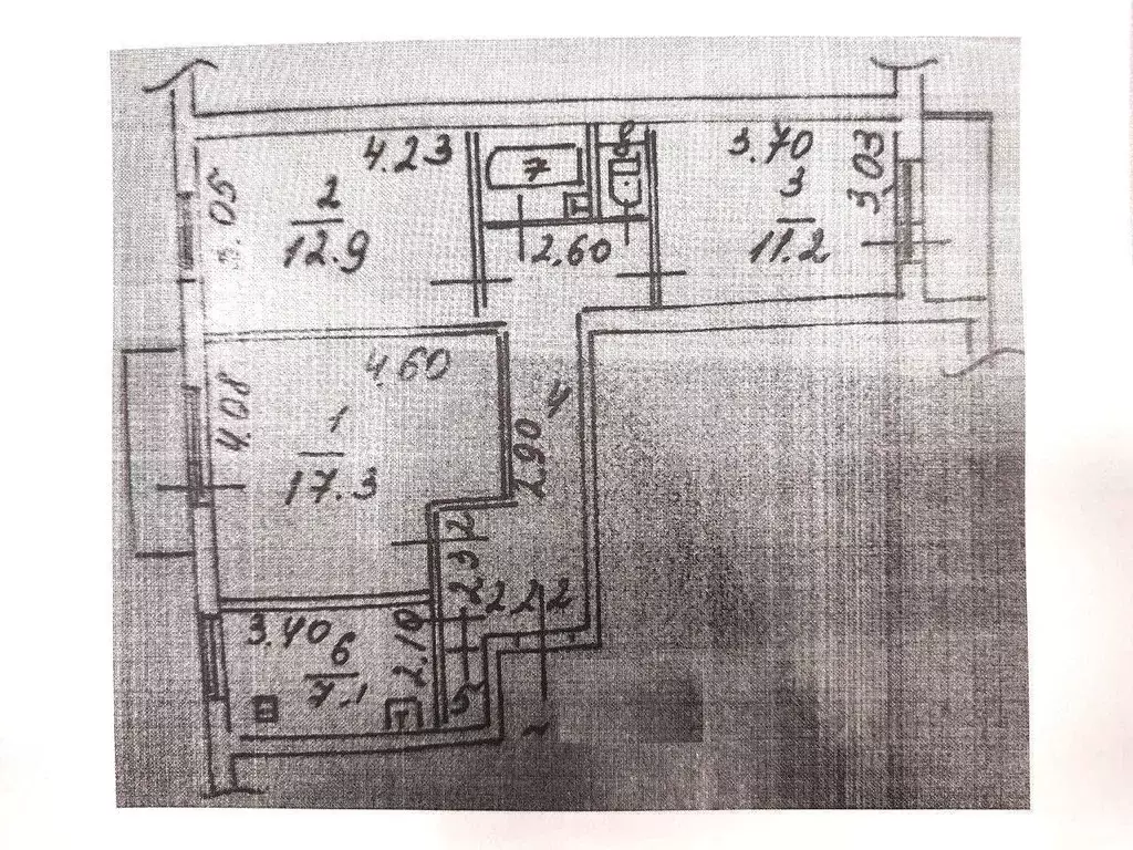 3-к кв. Ставропольский край, Ставрополь ул. Доваторцев, 46/2 (67.3 м) - Фото 2