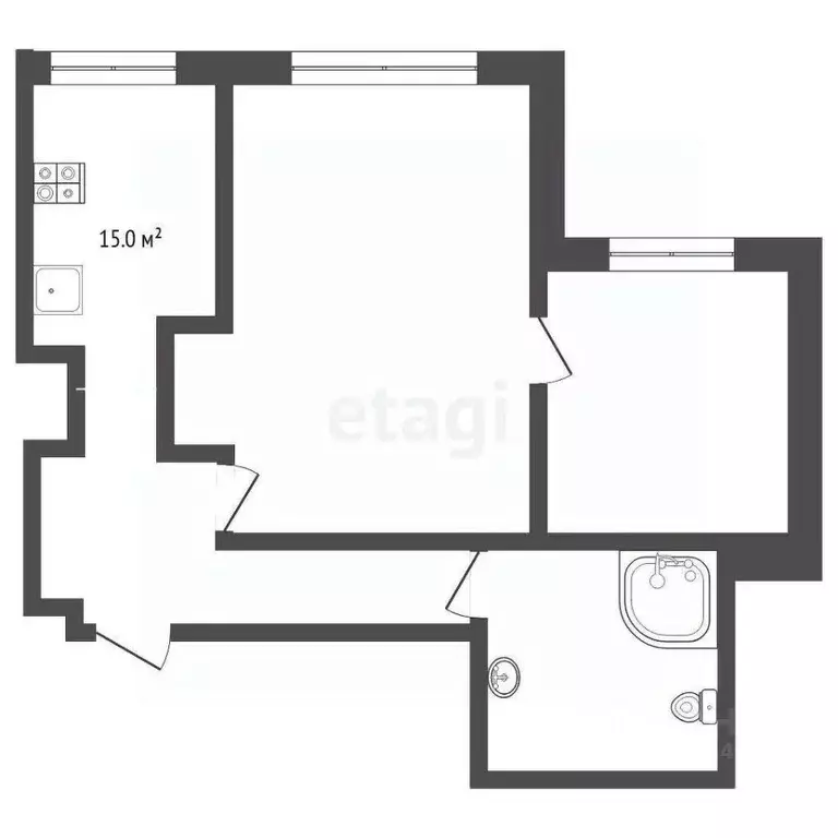 1-к кв. Тюменская область, Тюмень ул. Максима Горького, 68 (68.4 м) - Фото 1