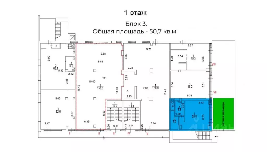 Помещение свободного назначения в Москва Новокузнецкая ул., 39 (50 м) - Фото 2