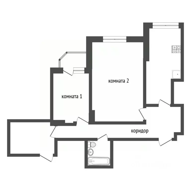 2-к кв. Тюменская область, Тюмень ул. Максима Горького, 68 (82.0 м) - Фото 2