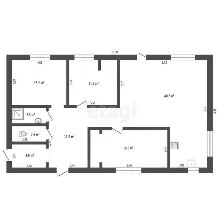 Дом в Амурская область, Благовещенский район, Березка СНТ  (106 м) - Фото 2