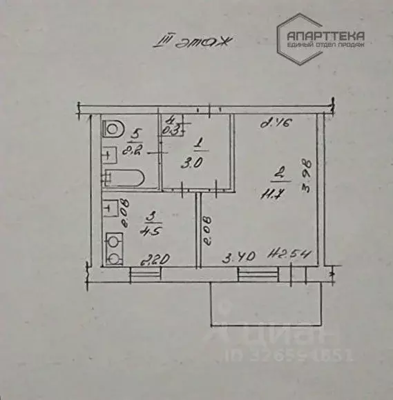 1-к кв. Севастополь ул. Хрусталева, 59 (22.6 м) - Фото 1