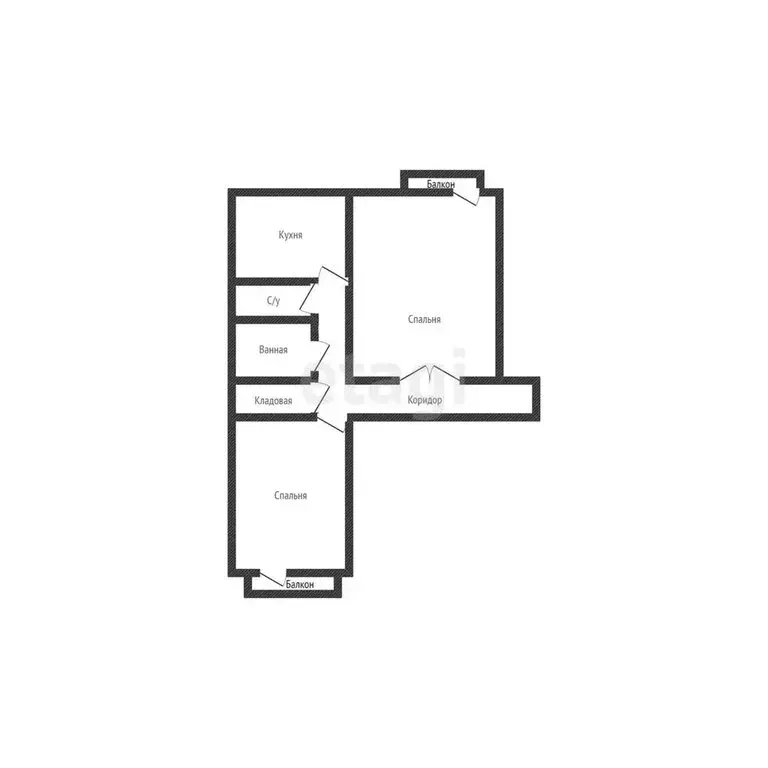 2-комнатная квартира: Энгельс, улица Тельмана, 10 (52 м) - Фото 1