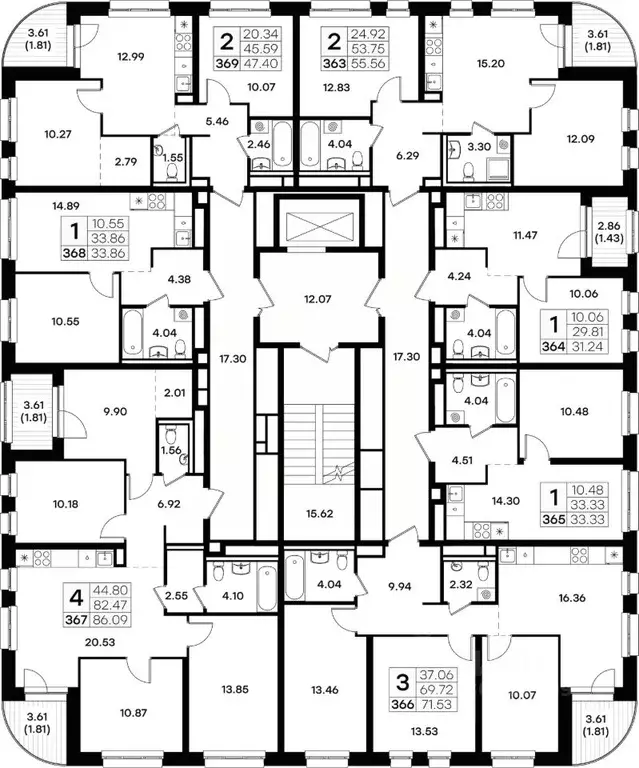4-к кв. Татарстан, Казань Завокзальная ул. (86.09 м) - Фото 2