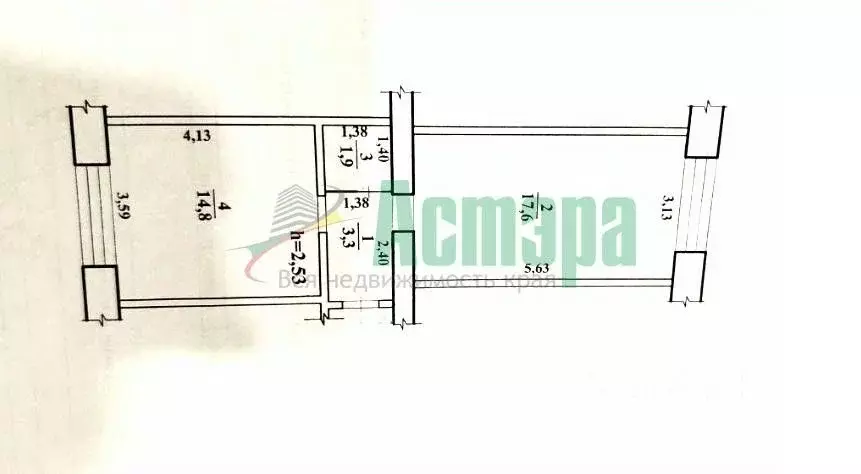 Комната Забайкальский край, Чита ул. Энергетиков, 18 (37.6 м) - Фото 2