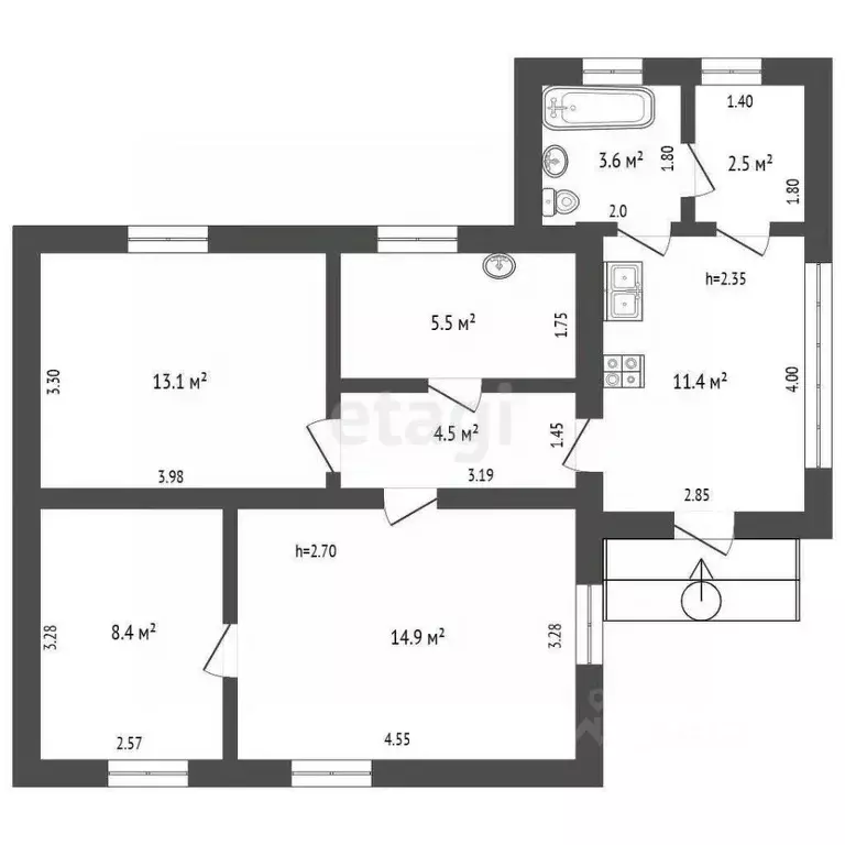 Дом в Краснодарский край, Тбилисский район, Геймановское с/пос, ... - Фото 2