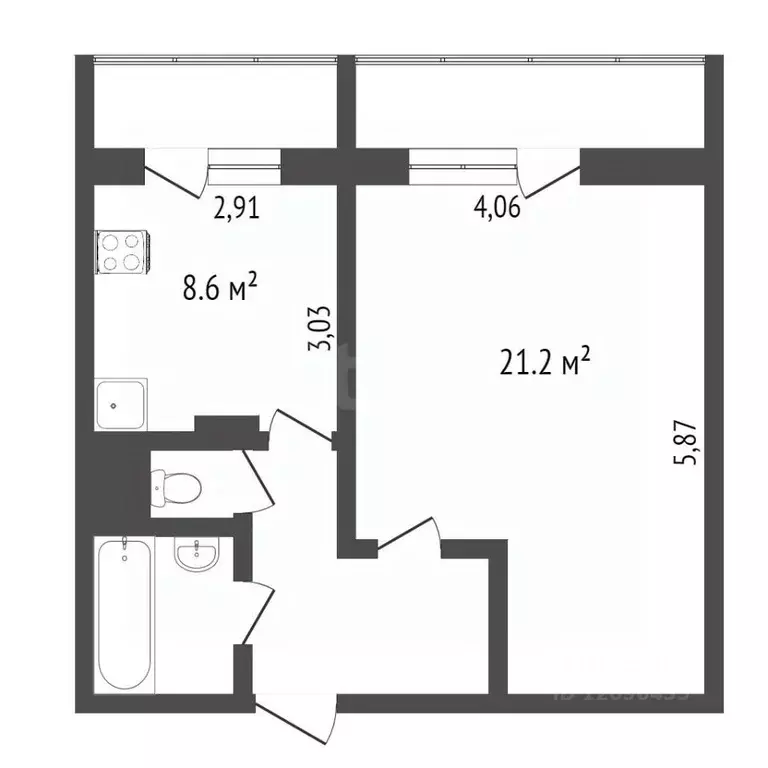 1-к кв. Москва Клязьминская ул., 13 (38.7 м) - Фото 1