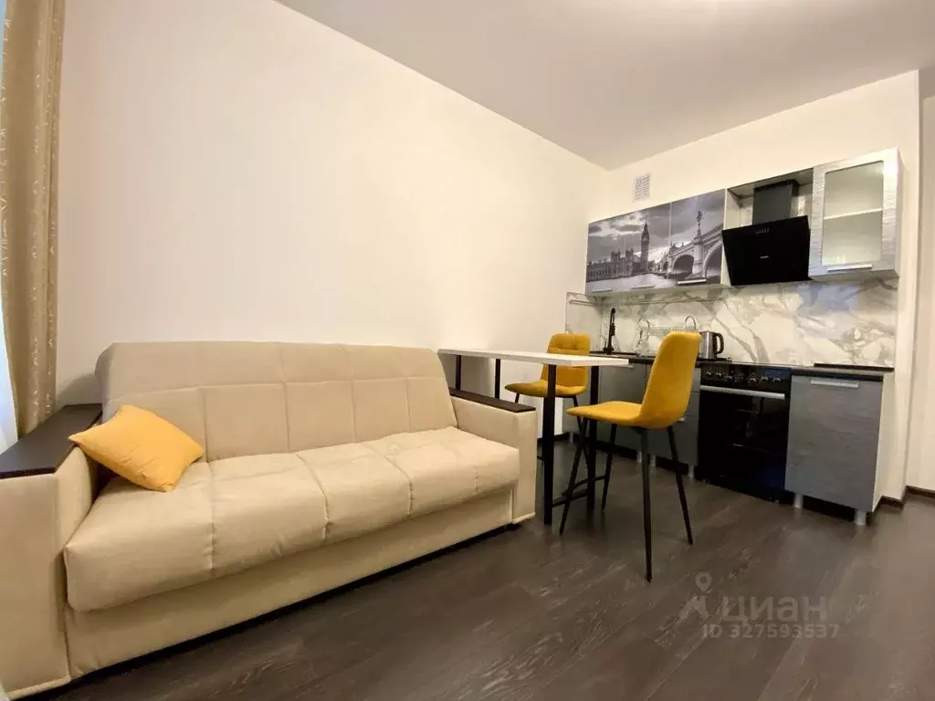 Студия Санкт-Петербург ул. Верхне-Каменская, 11к1 (27.0 м) - Фото 1