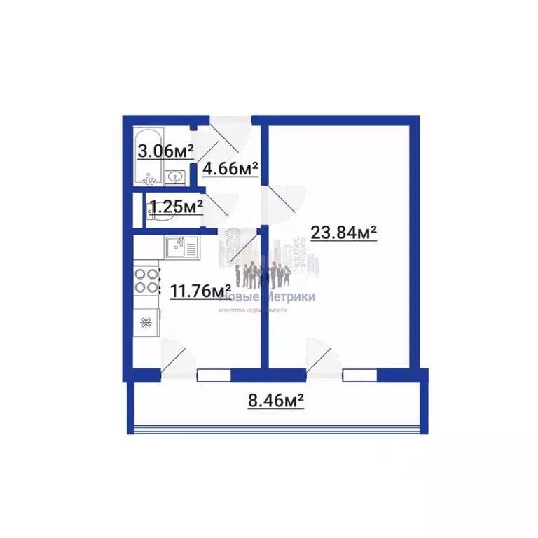 1-к кв. Санкт-Петербург Зеленогорская ул., 7 (52.5 м) - Фото 2