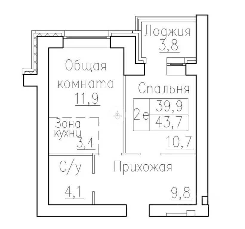 2-к кв. Новосибирская область, Новосибирский район, Краснообск рп, 3-й ... - Фото 2