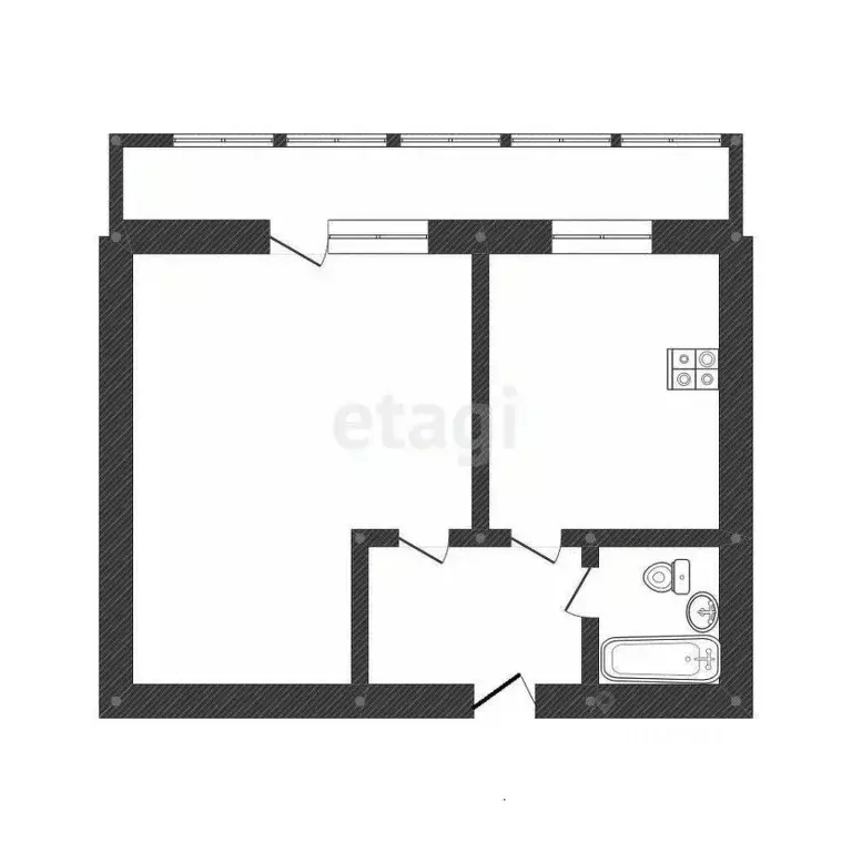 1-к кв. Смоленская область, Ярцево Автозаводская ул., 26 (34.0 м) - Фото 2