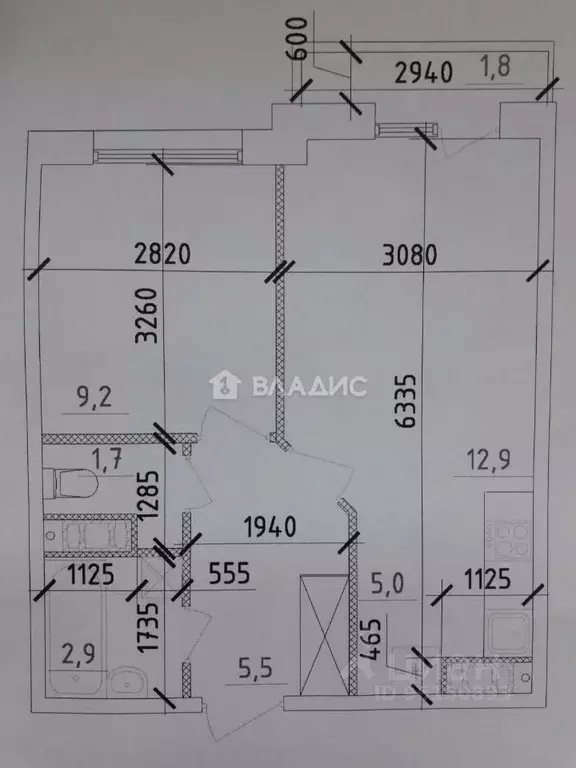2-к кв. Карелия, Петрозаводск проезд Художников Авдышевых, 9 (39.3 м) - Фото 1