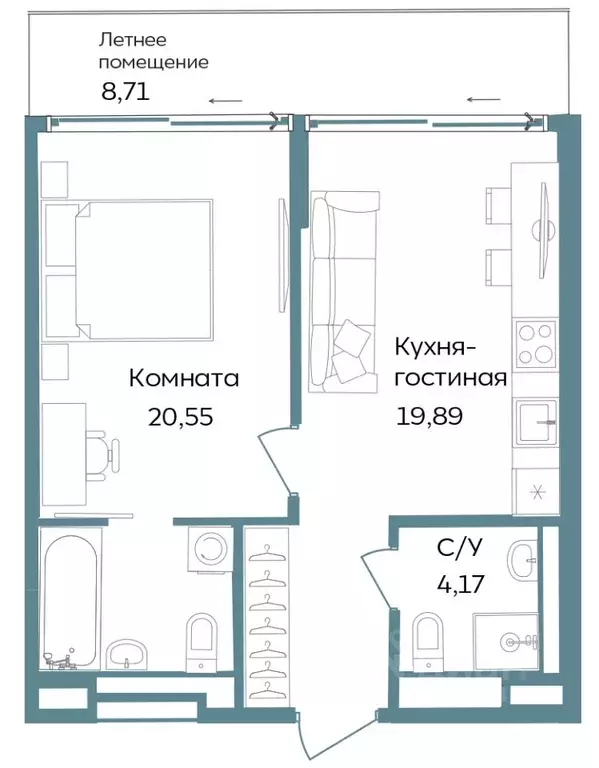 2-к кв. Крым, Саки ул. Морская (53.32 м) - Фото 1