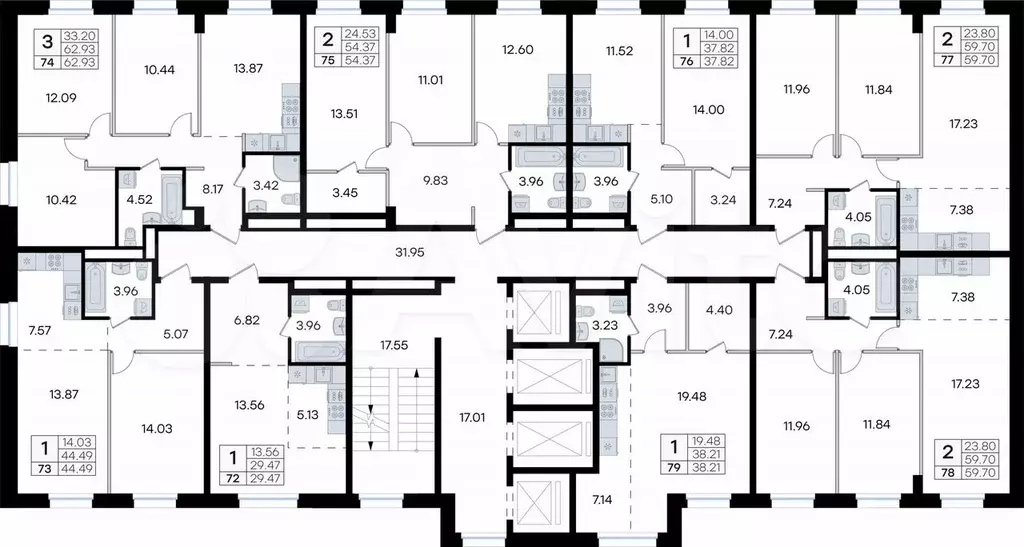 Квартира-студия, 38,2 м, 10/24 эт. - Фото 1