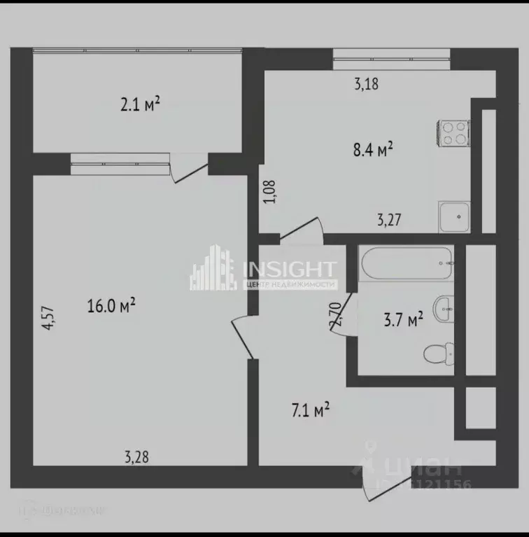 1-к кв. Ямало-Ненецкий АО, Новый Уренгой Тундровый мкр, 3 (34.6 м) - Фото 1