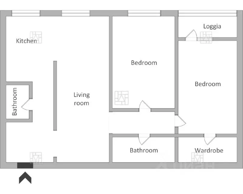 3-к кв. Москва Конный пер., 4 (100.0 м) - Фото 2