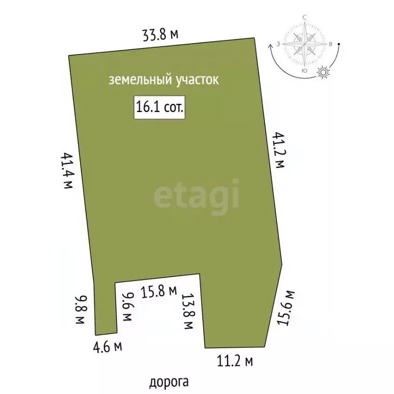 Участок в Мордовия, Рузаевский район, пос. Совхоз № 3 ДОРУРС  (1615.0 ... - Фото 1