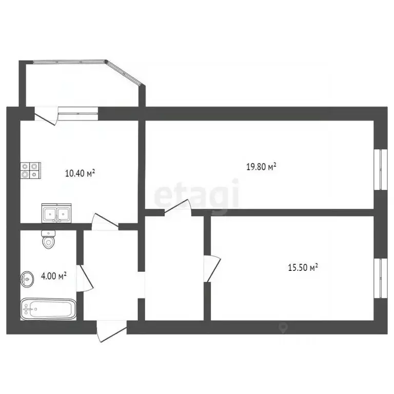 2-к кв. Ханты-Мансийский АО, Сургут ул. Семена Билецкого, 6 (65.0 м) - Фото 1