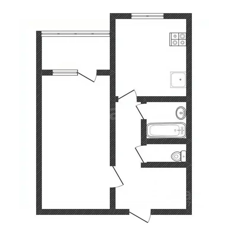 1-к кв. Тверская область, Калининский муниципальный округ, д. Палкино ... - Фото 2