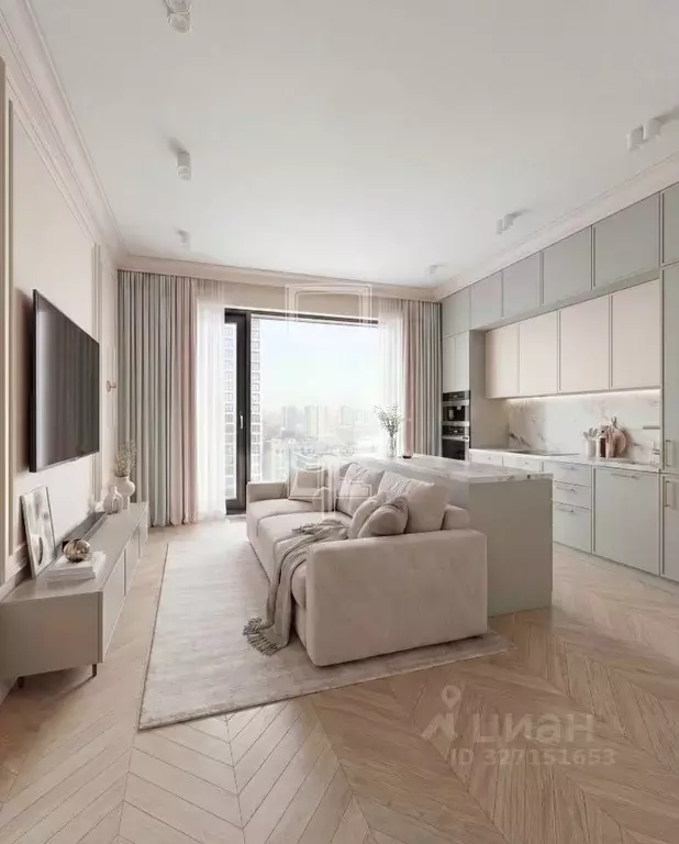 2-к кв. Москва Атлантик кв-л, Сити Бэй жилой комплекс, к1 (41.0 м) - Фото 1