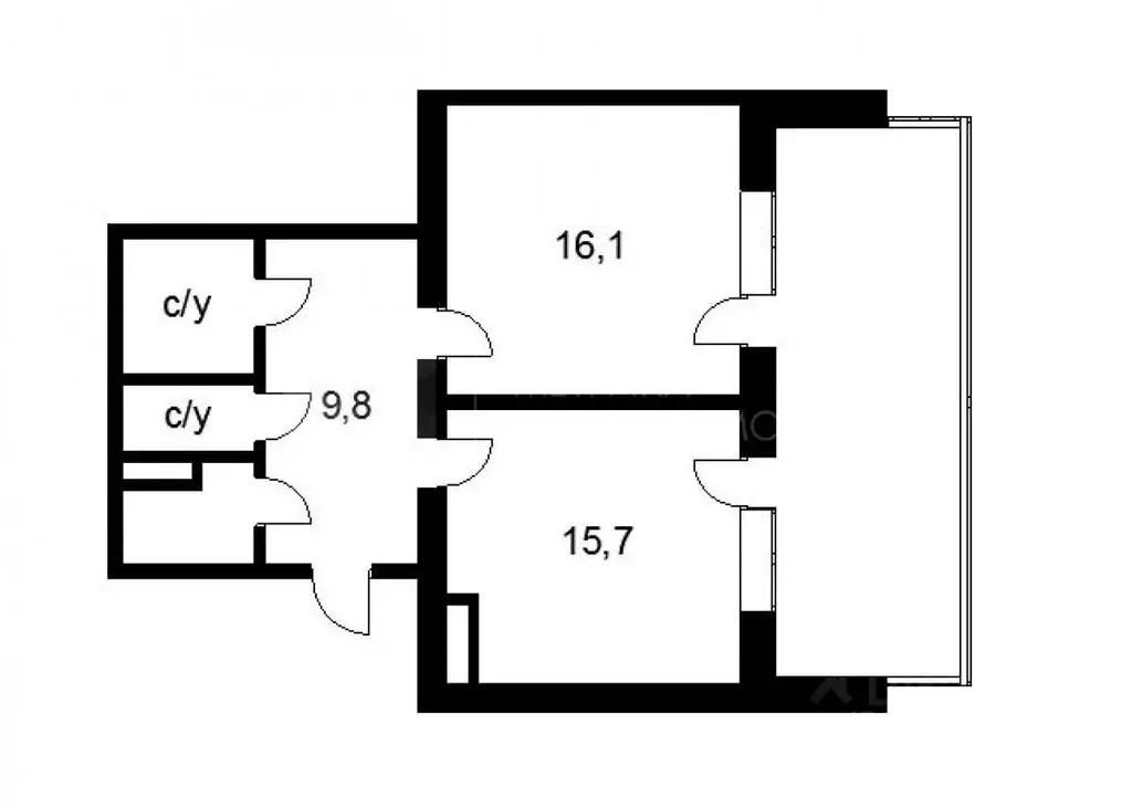 1-к кв. Тюменская область, Тюмень ул. 50 лет Октября, 75к2 (40.9 м) - Фото 1