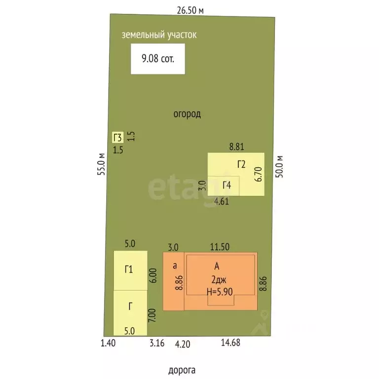 Дом в Башкортостан, Стерлитамакский район, Отрадовский сельсовет, с. ... - Фото 2