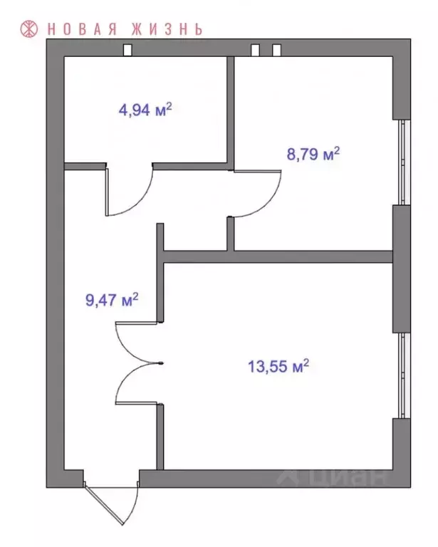 1-к кв. Самарская область, Самара Чапаевская ул., 120 (38.0 м) - Фото 1