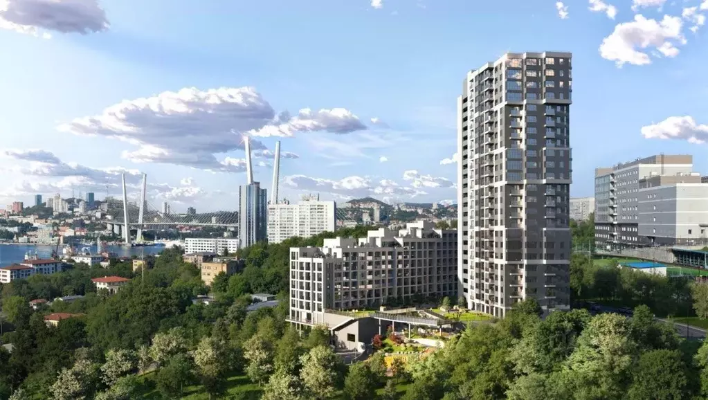 3-к кв. Приморский край, Владивосток Архитектор жилой комплекс (100.73 ... - Фото 2