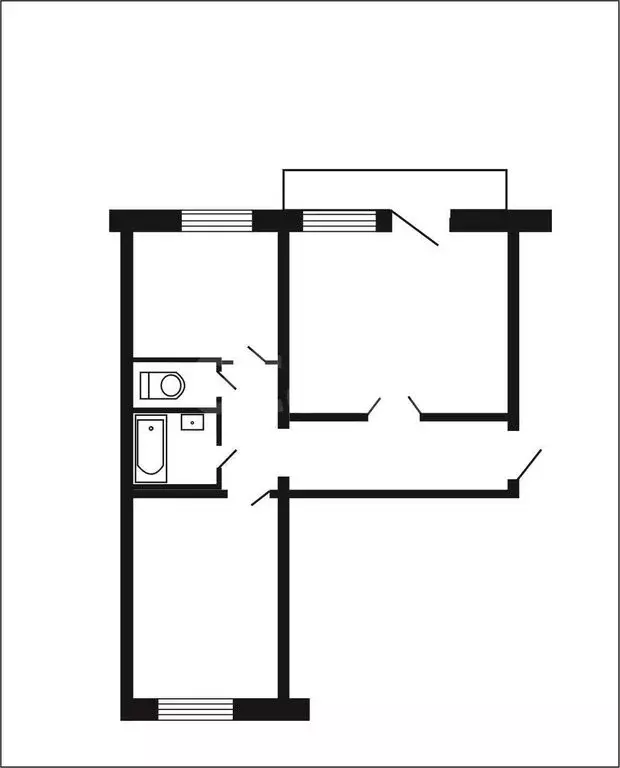 2-комнатная квартира: Сатка, улица 40 лет Победы, 14 (50.1 м) - Фото 1