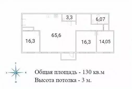 4-к кв. Санкт-Петербург наб. Реки Фонтанки, 18Е (130.0 м) - Фото 2