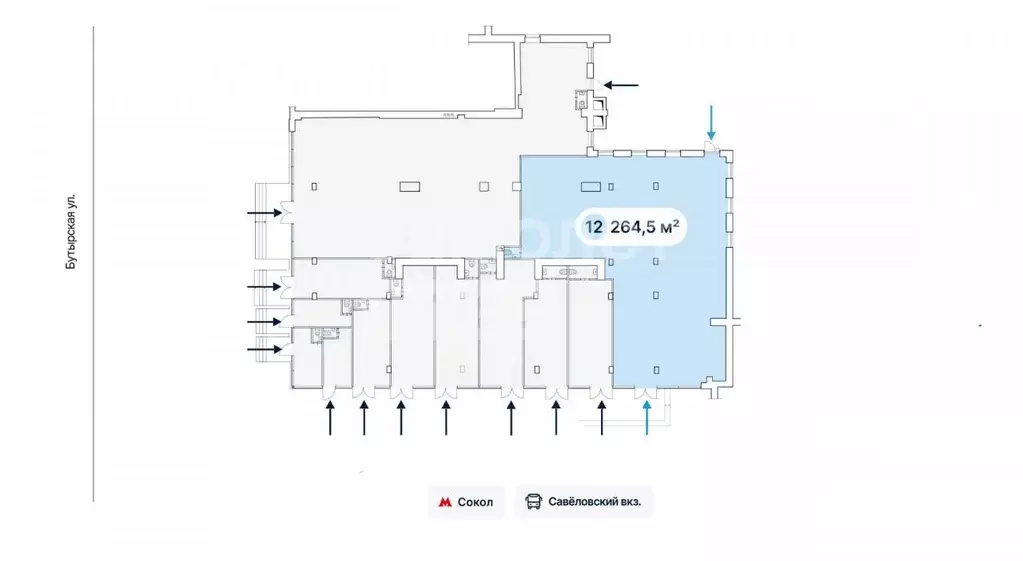 Помещение свободного назначения в Москва Бутырская ул., 4 (265 м) - Фото 2