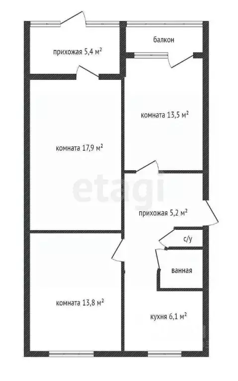 3-к кв. Краснодарский край, Геленджик городской округ, с. Дивноморское ... - Фото 1