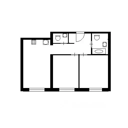 2-к кв. Москва 3-й Дорожный проезд, 10К1 (45.0 м) - Фото 1