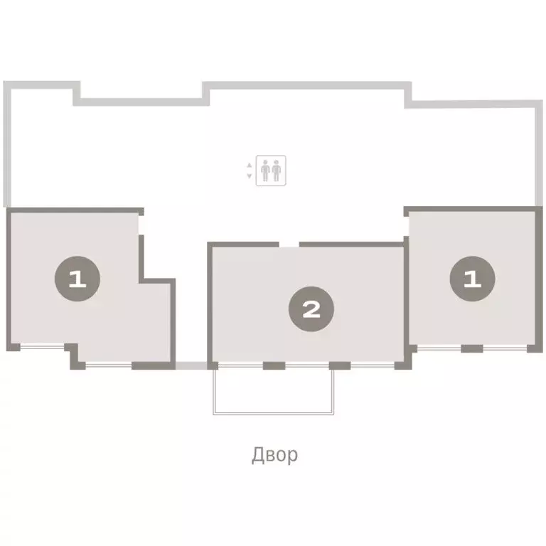 1-комнатная квартира: Новоселье, ЖК Брусника (42.82 м) - Фото 2