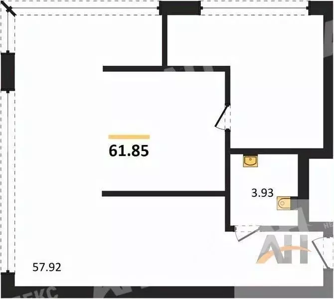 Помещение свободного назначения в Московская область, Котельники  (62 ... - Фото 1