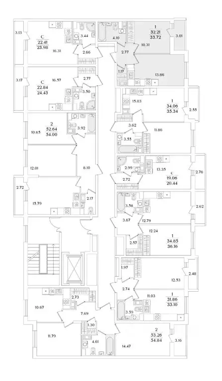 1-к кв. Санкт-Петербург ул. Тамбасова, 5Н (33.72 м) - Фото 1