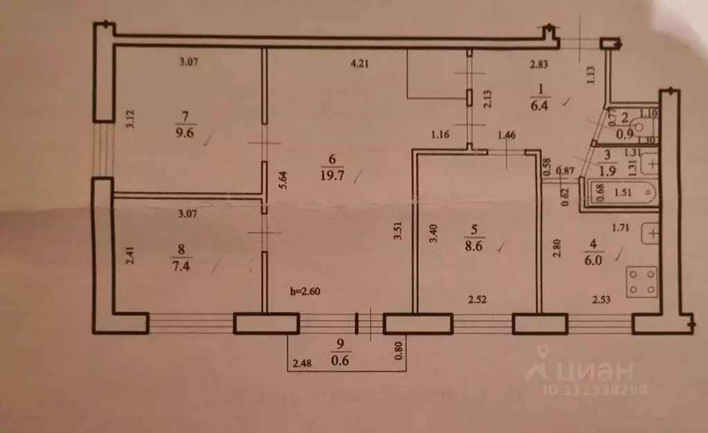 4-к кв. Забайкальский край, Чита Угданская ул., 28 (61.1 м) - Фото 1