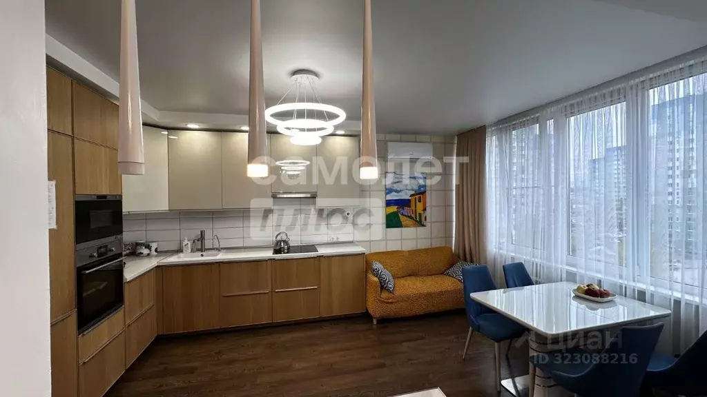 2-к кв. Нижегородская область, Нижний Новгород Волжская наб., 18 (72.2 ... - Фото 2