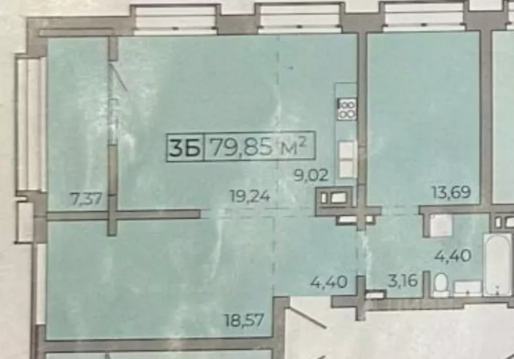 3-к кв. Иркутская область, Иркутск Байкальская ул., 87 (80.0 м) - Фото 0