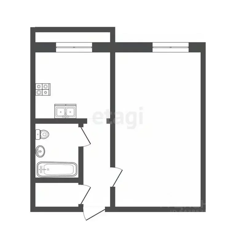 1-к кв. Алтайский край, Бийск ул. Ильи Мухачева, 266 (37.1 м) - Фото 1