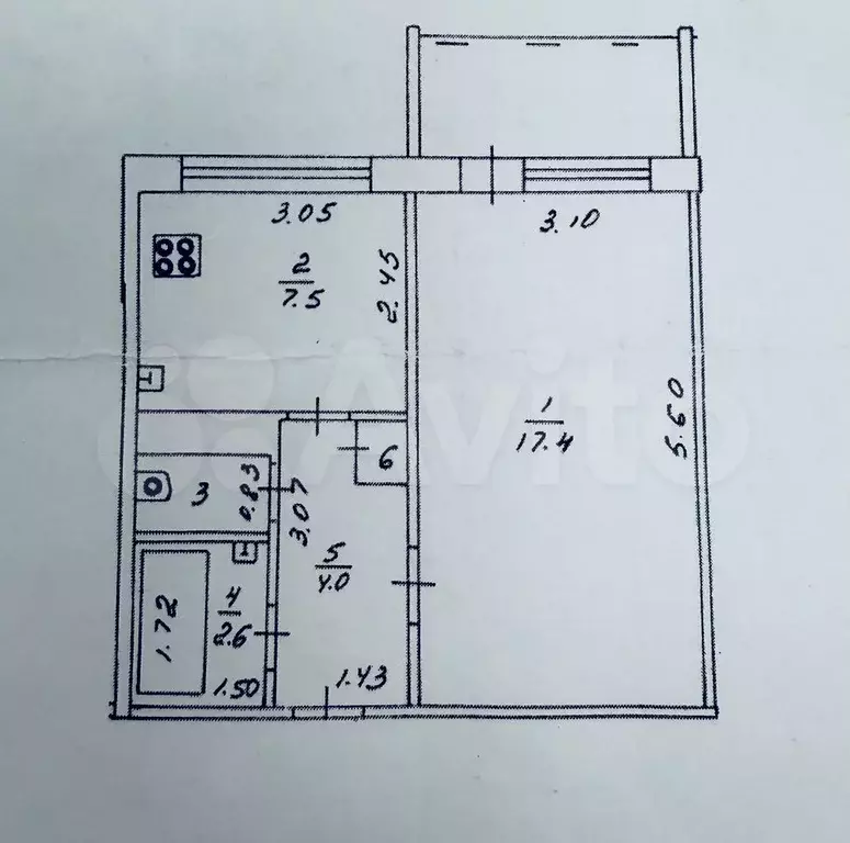 1-к. квартира, 33 м, 2/10 эт. - Фото 0