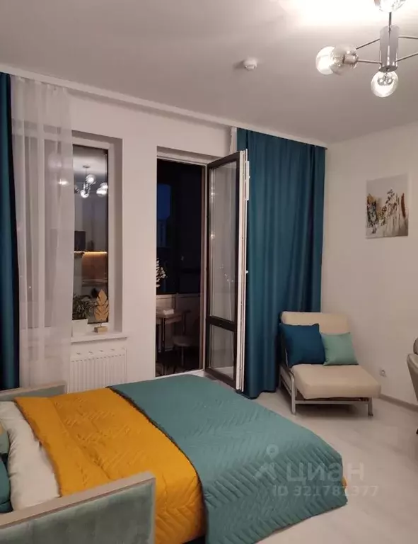 Студия Санкт-Петербург аллея Арцеуловская, 19к2 (25.0 м) - Фото 0