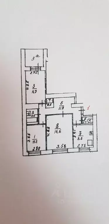 3-к кв. Астраханская область, Астрахань Южная ул., 25 (66.0 м) - Фото 0